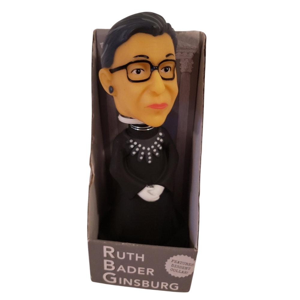 Ruth Bader Ginsburg Bobble Head Figure by Archie McPhee Dated 2019